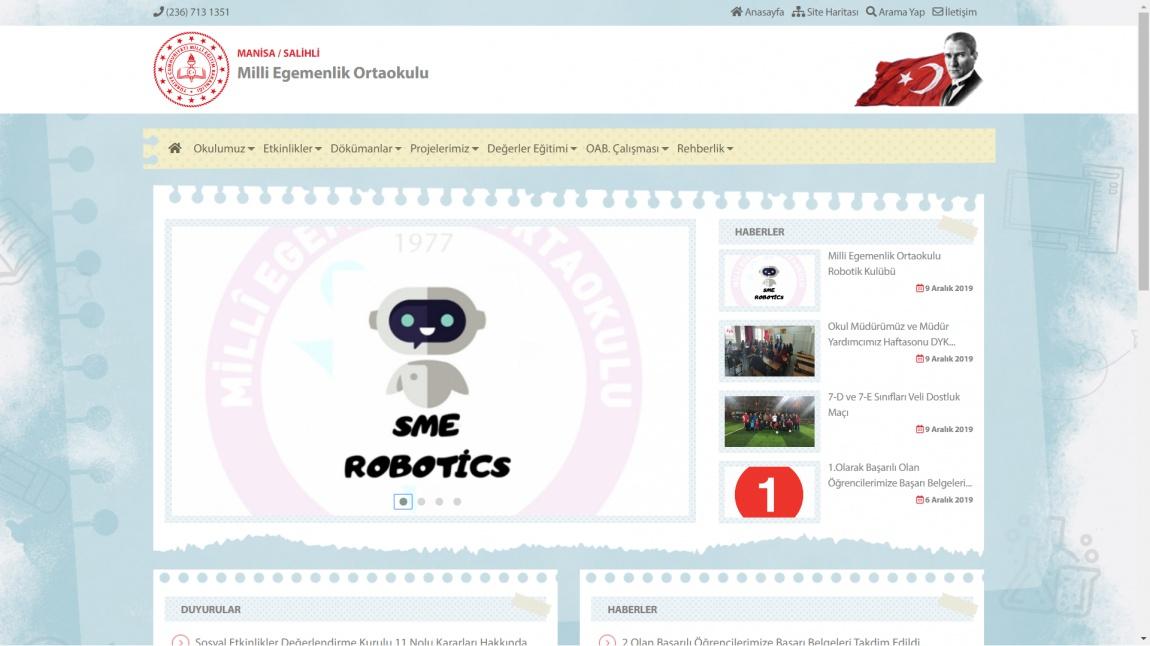 Okulumuz WEB Sitesi İimizde 1.